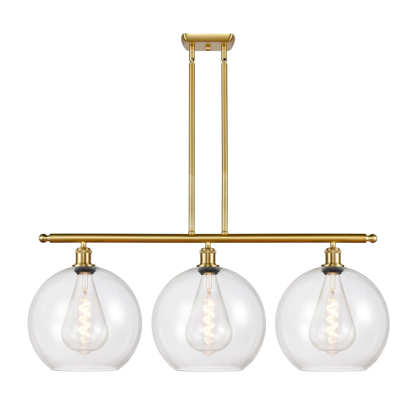 Innovations Athens 3Lt 38.25" Island Lt, Satin, Satin Gold