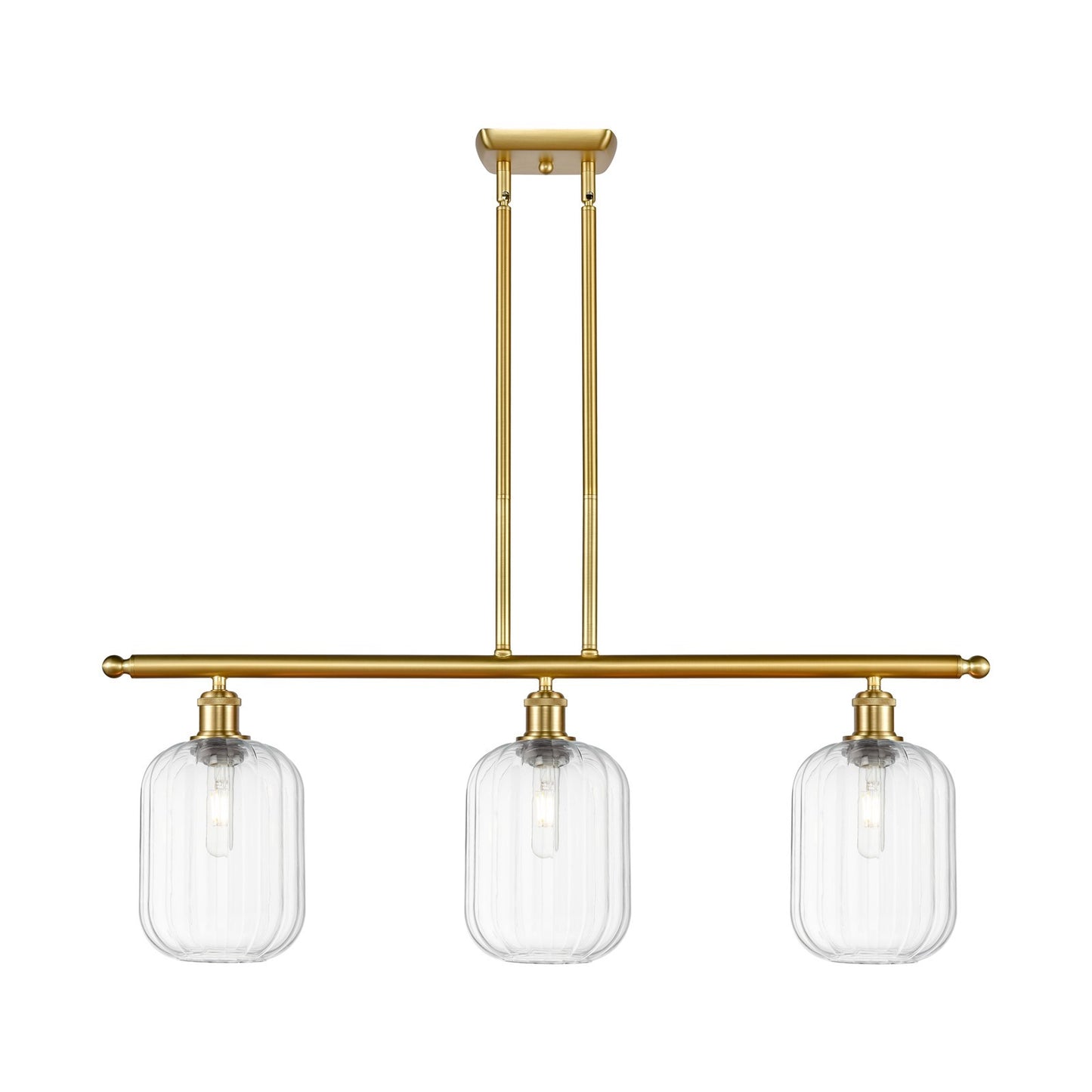 Innovations Preston Cyl 3Lt 36" Island Lt, Satin Gold