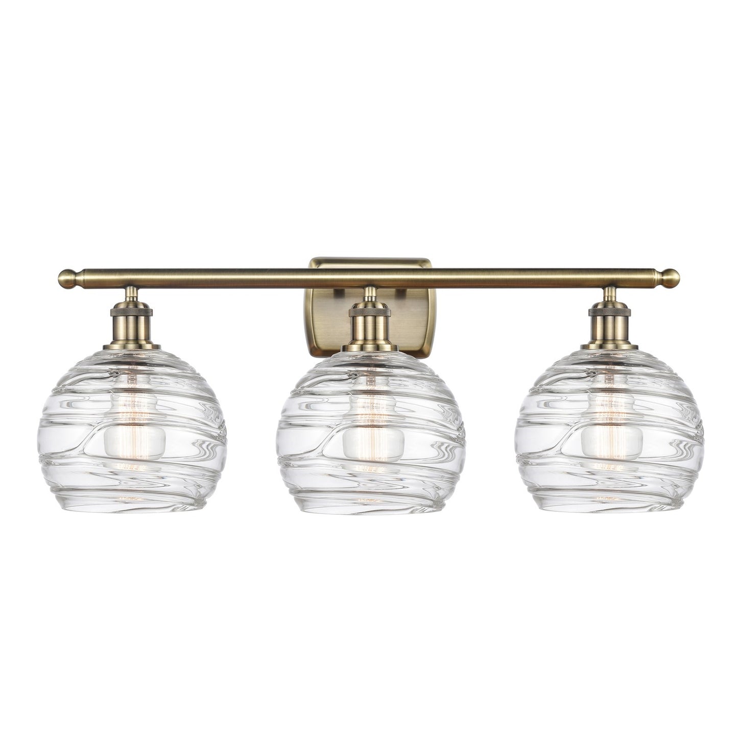Innovations Athens Deco Swirl 3Lt 28" Bath, Antique Brass