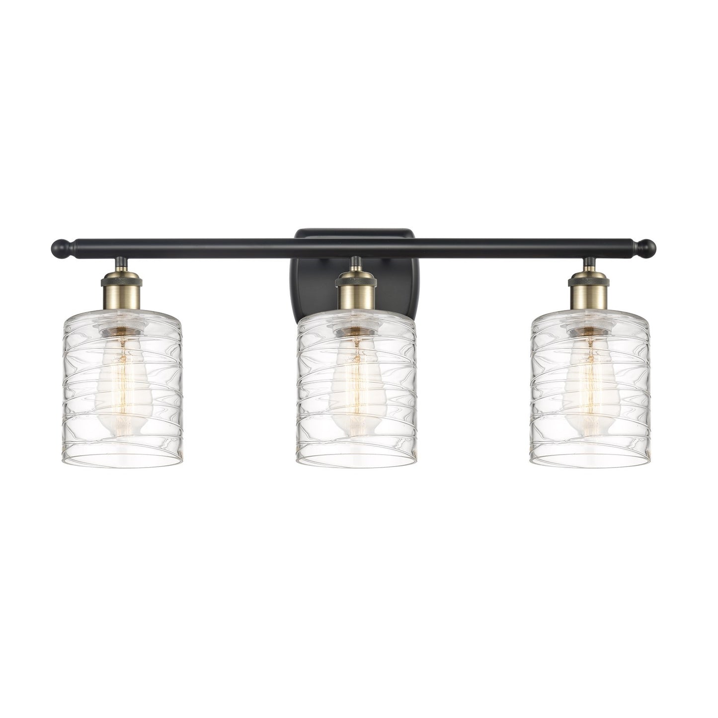 Innovations Cobbleskill 3Lt 25" Bath, Blk Antique Brass