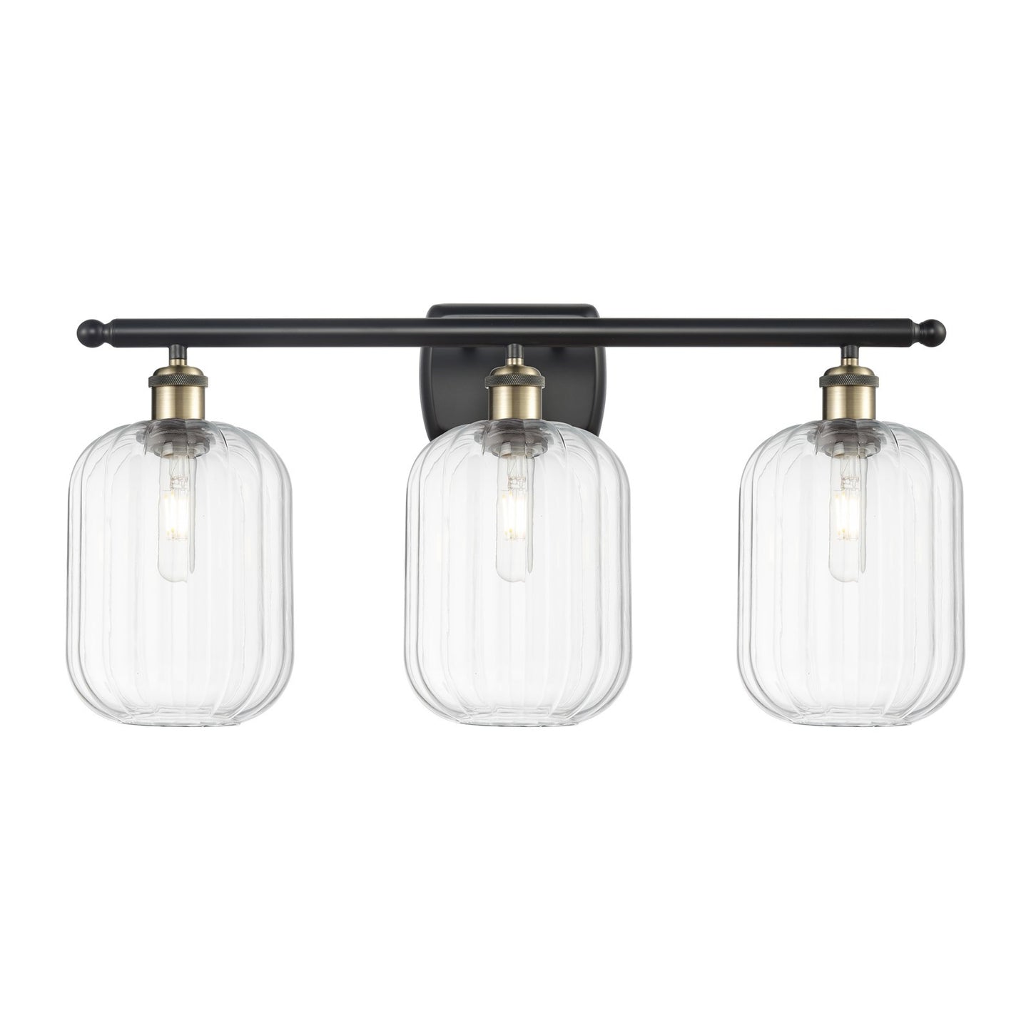 Innovations Preston Cyl 3Lt 26.75", Blk Antique Brass