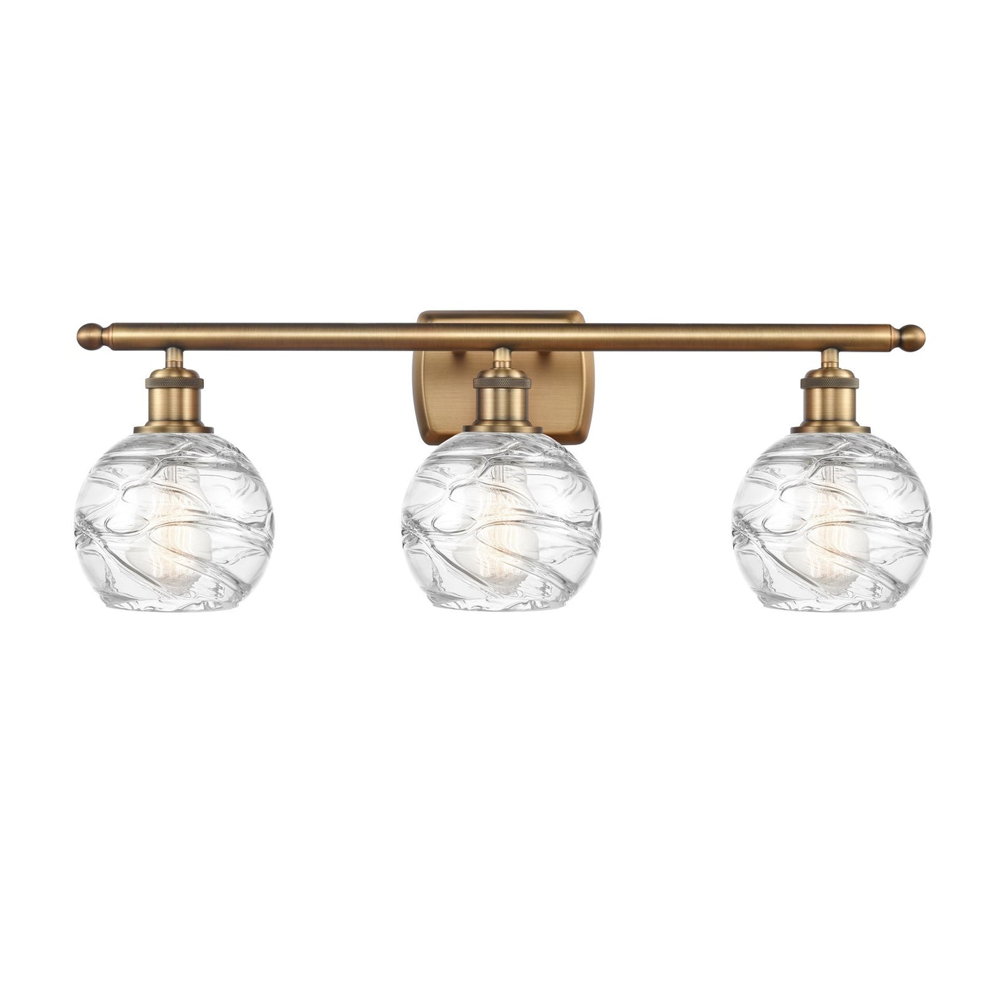 Innovations Athens Deco Swirl 3Lt 25.875", Brushed Brass