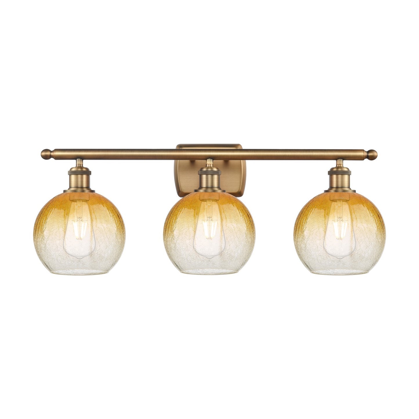 Innovations Brookhaven Globe 3Lt 27.875", Brushed Brass