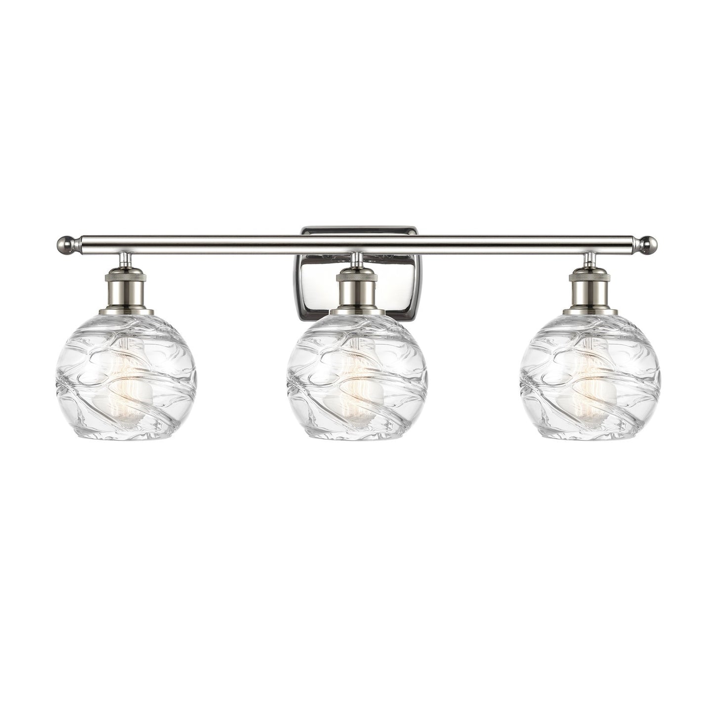 Innovations Athens Deco Swirl 3Lt, Polished Nickel