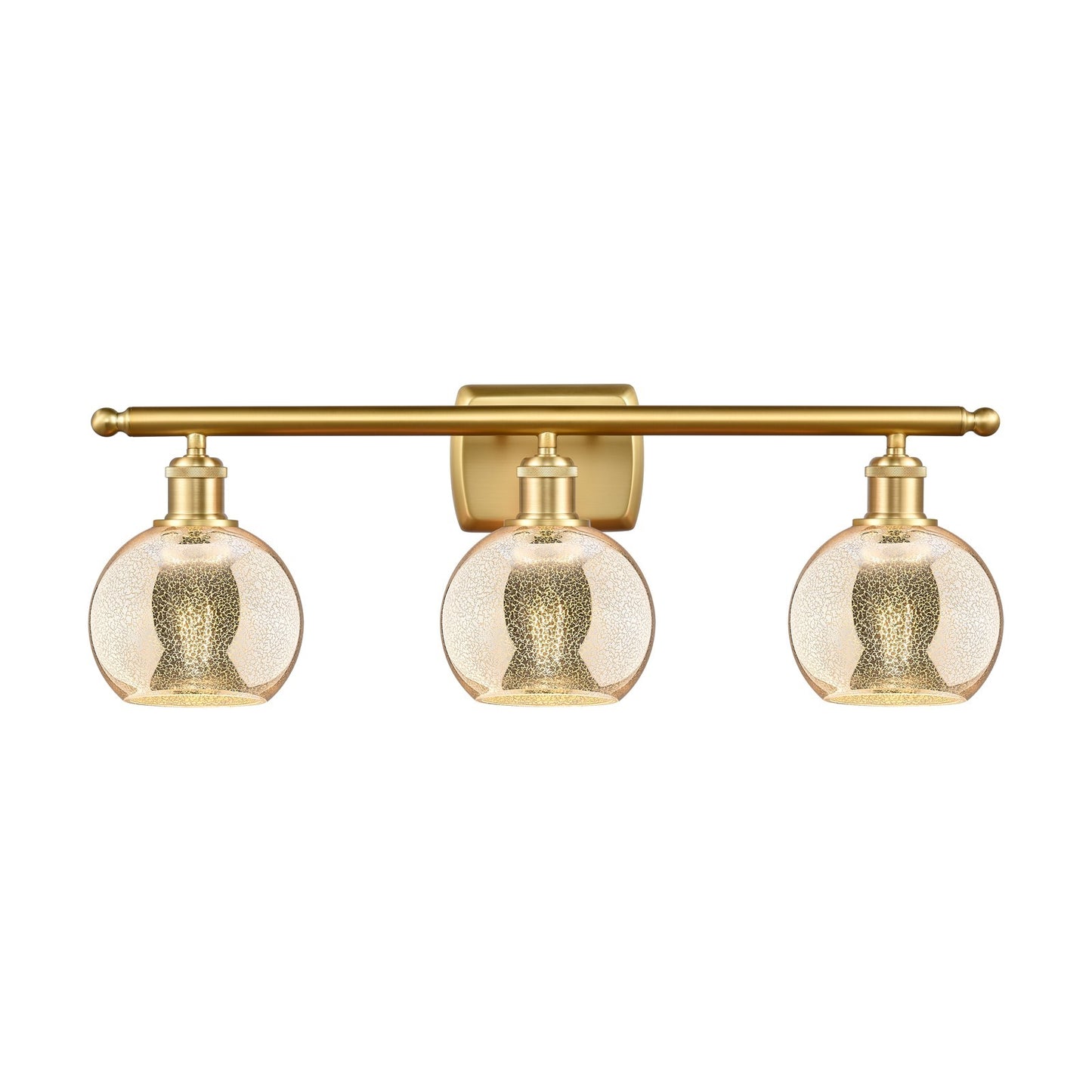 Innovations Athens 3Lt 25.875" Bath Vanity Lt, Satin Gold