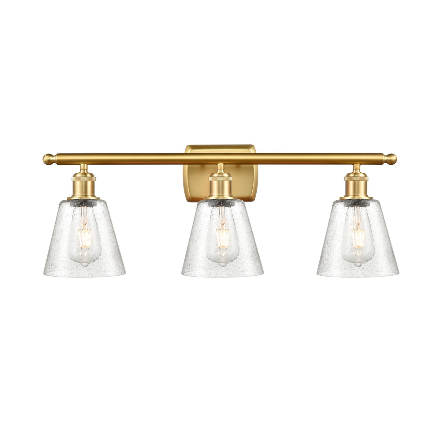 Innovations Caton 3Lt 26" Bath Vanity Lt, Satin, Satin Gold