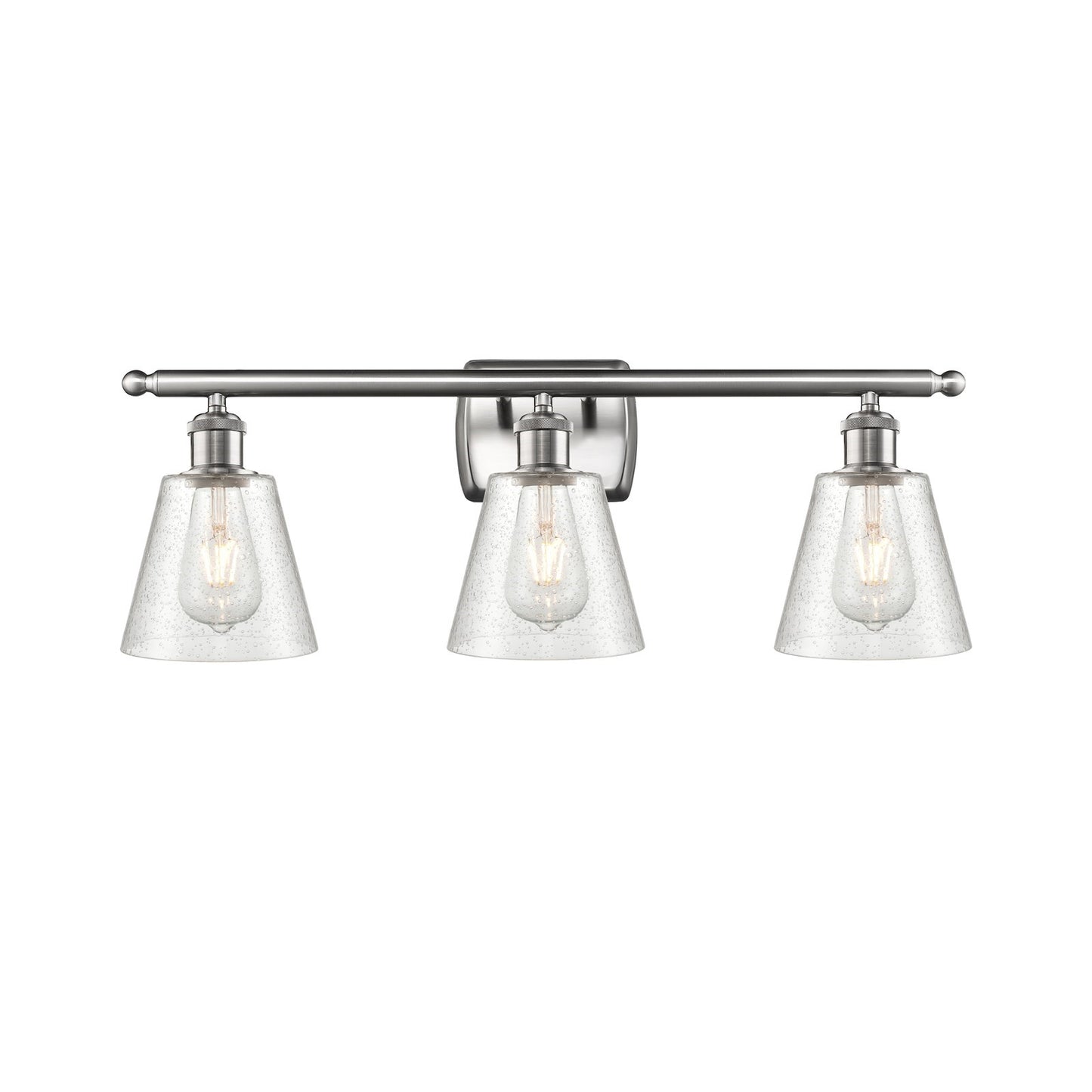 Innovations Caton 3Lt 26" Bath Vanity Lt, Brushed Satin Nickel