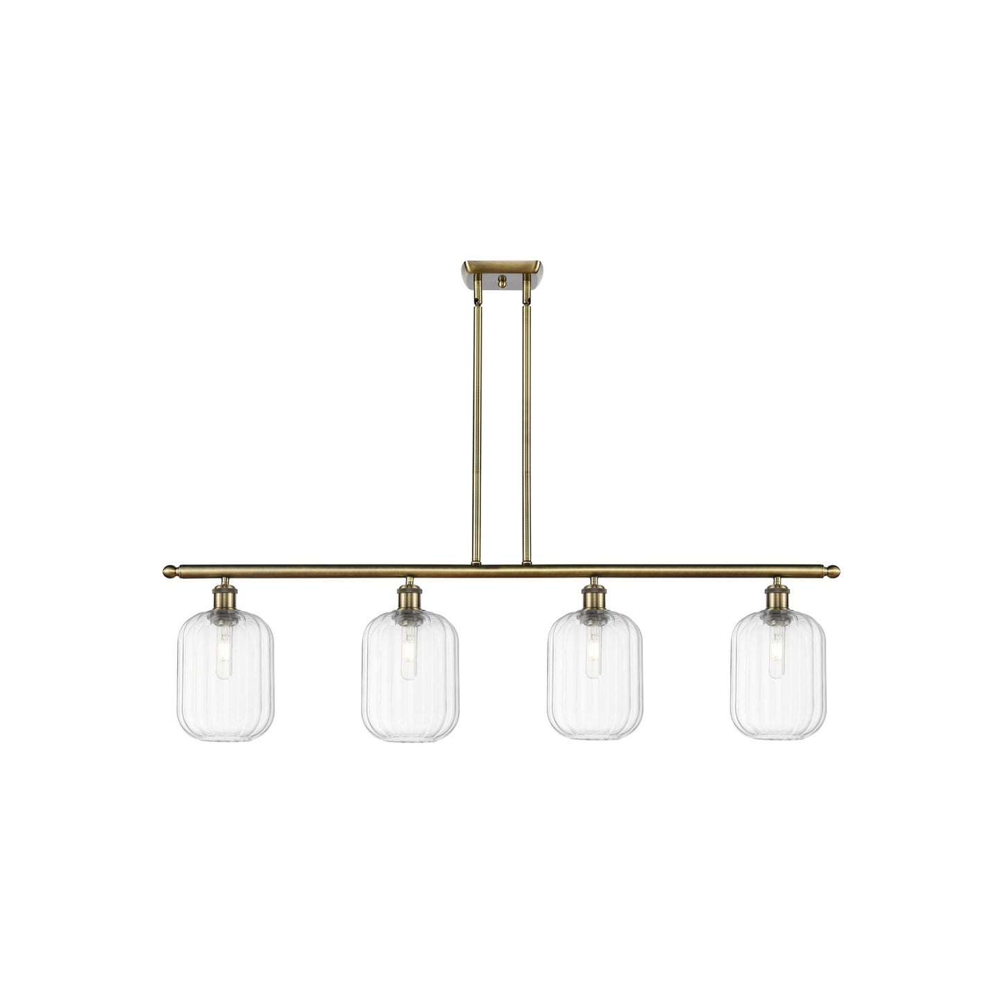 Innovations Preston Cyl 4Lt 48" Island Lt, Antique Brass
