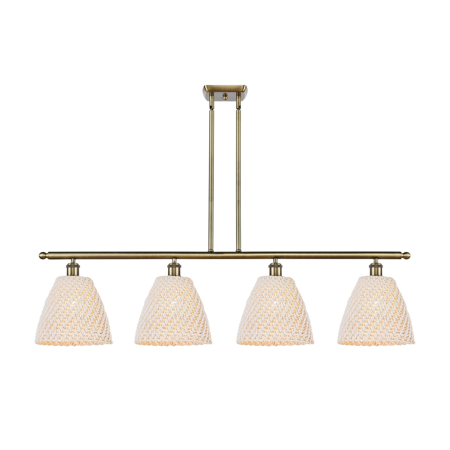 Innovations Bristol Natural 4Lt 48" Island, Antique Brass