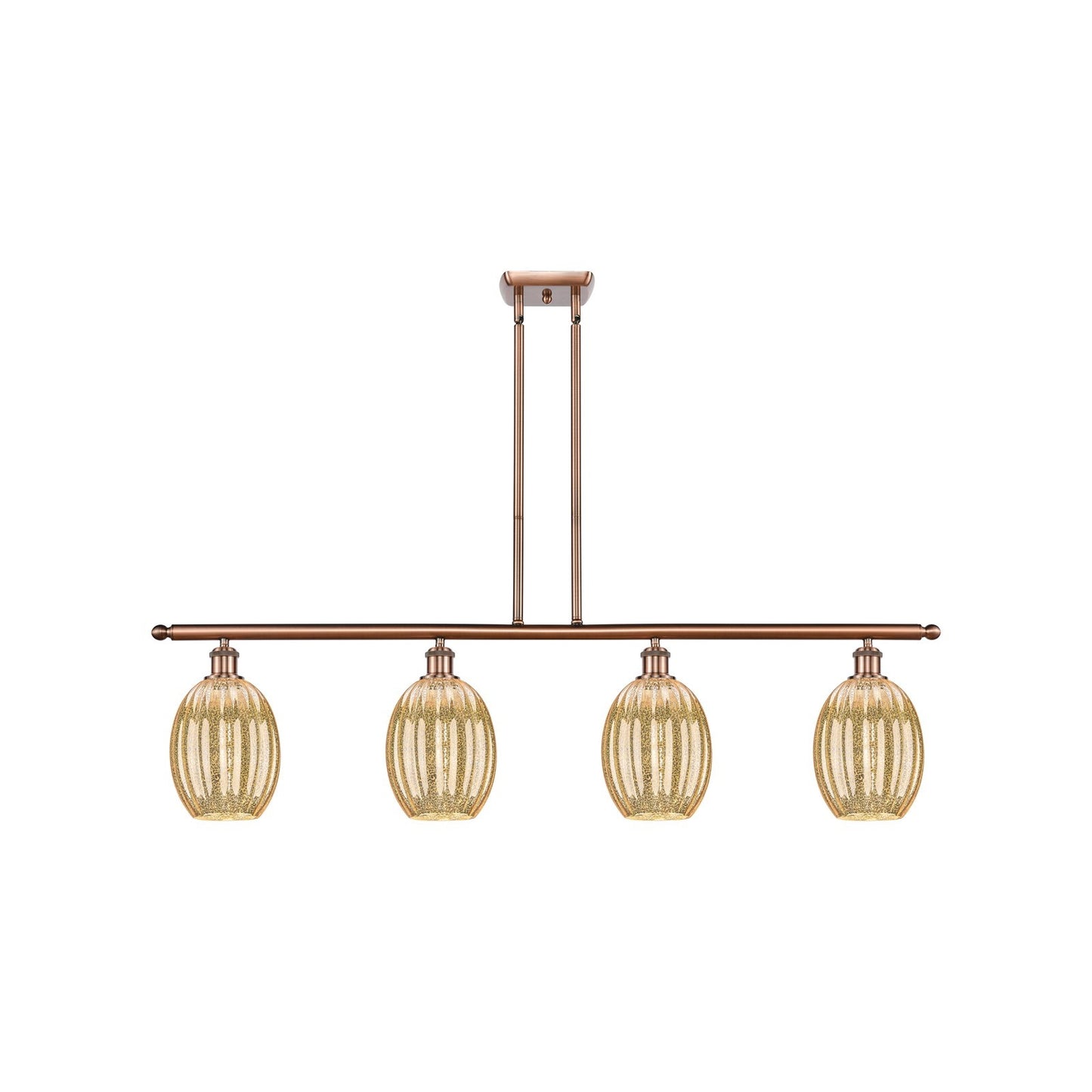 Innovations Preston Bulb 4Lt 48" Island Lt, Antique Copper