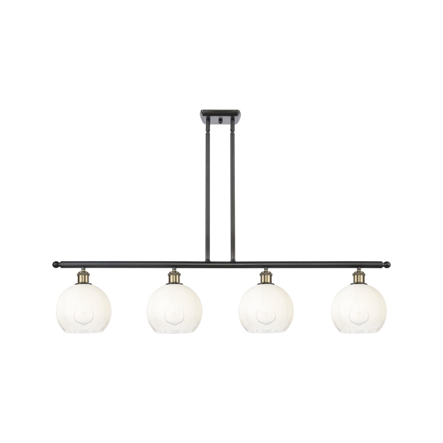 Innovations Brookhaven Globe 4Lt 48", Blk Antique Brass