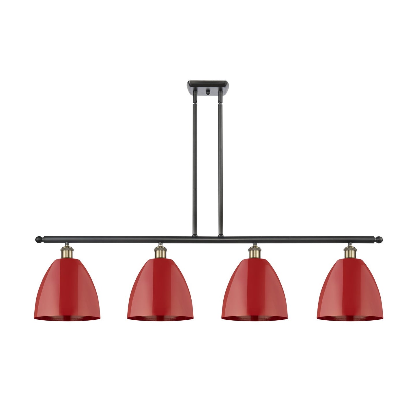 Innovations Plymouth 4Lt 48" Island Lt, Blk Antique Brass