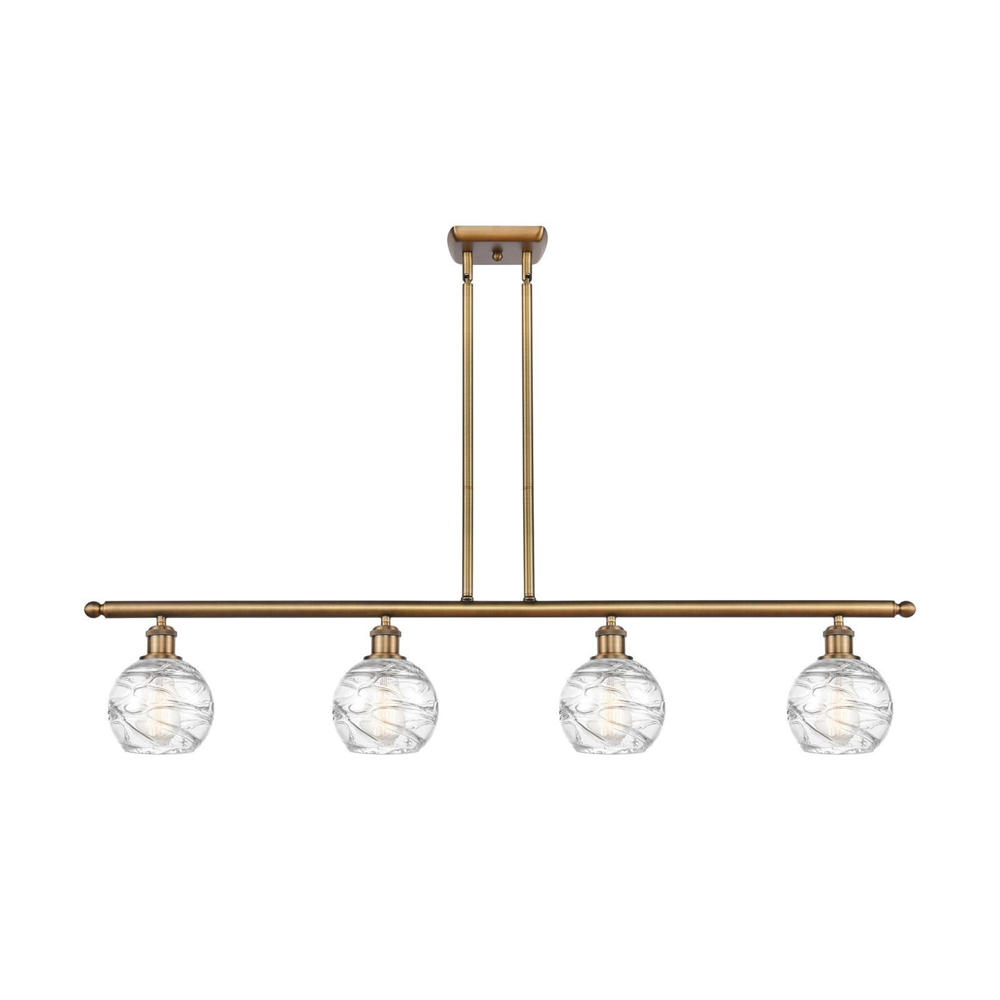 Innovations Athens Deco Swirl 4Lt 48", Brushed Brass