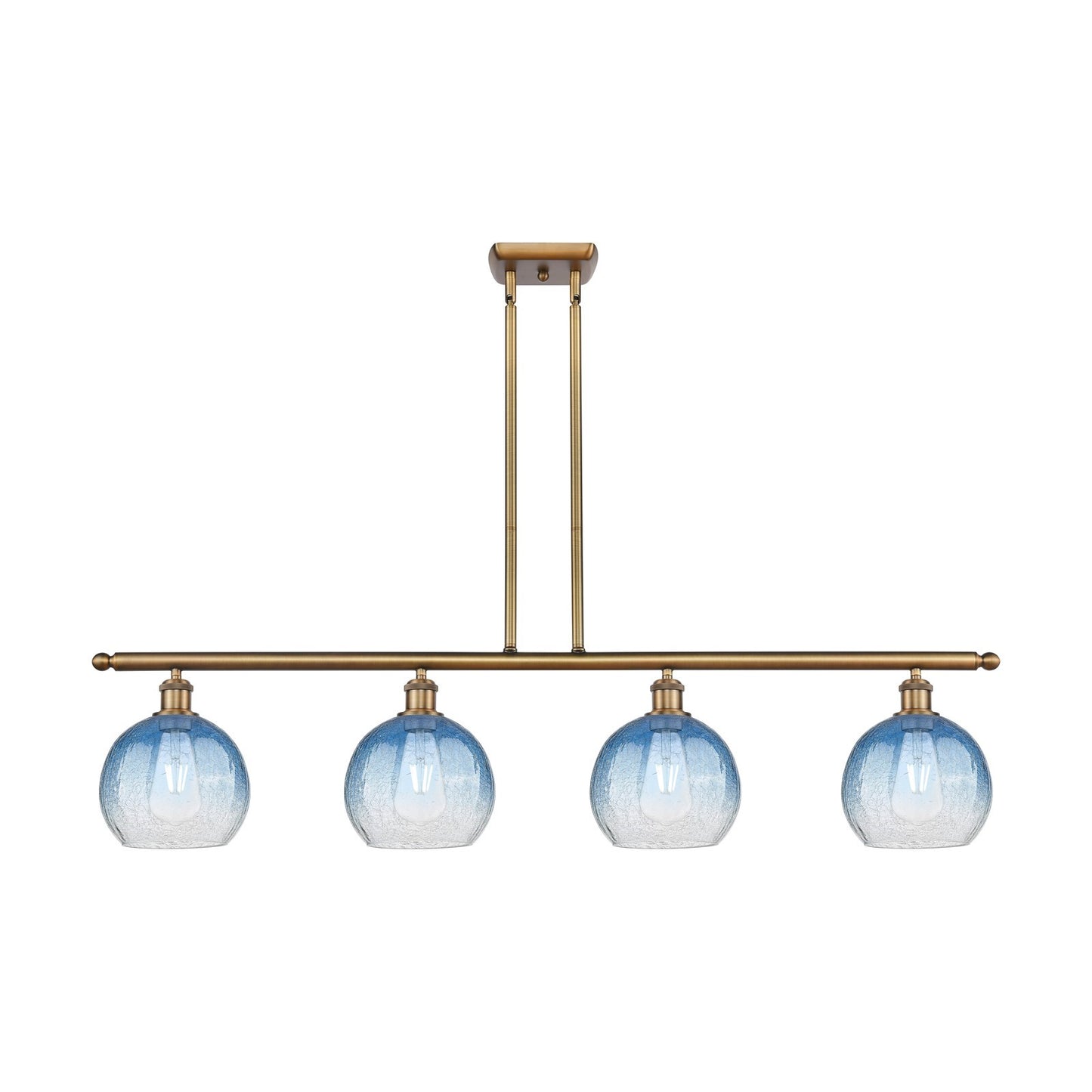 Innovations Brookhaven Globe 4Lt 48" Island, Brushed Brass