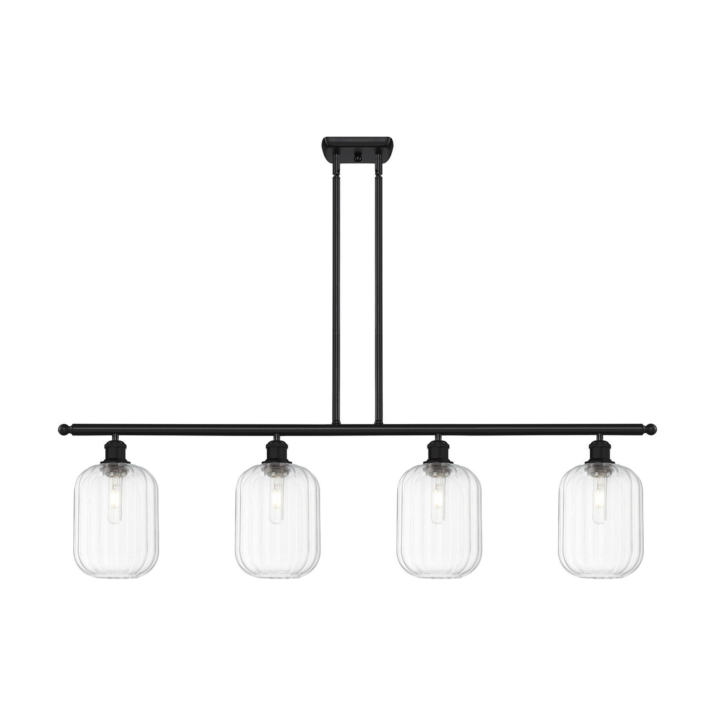Innovations Preston Cyl 4Lt 48" Island Lt, Matte Blk