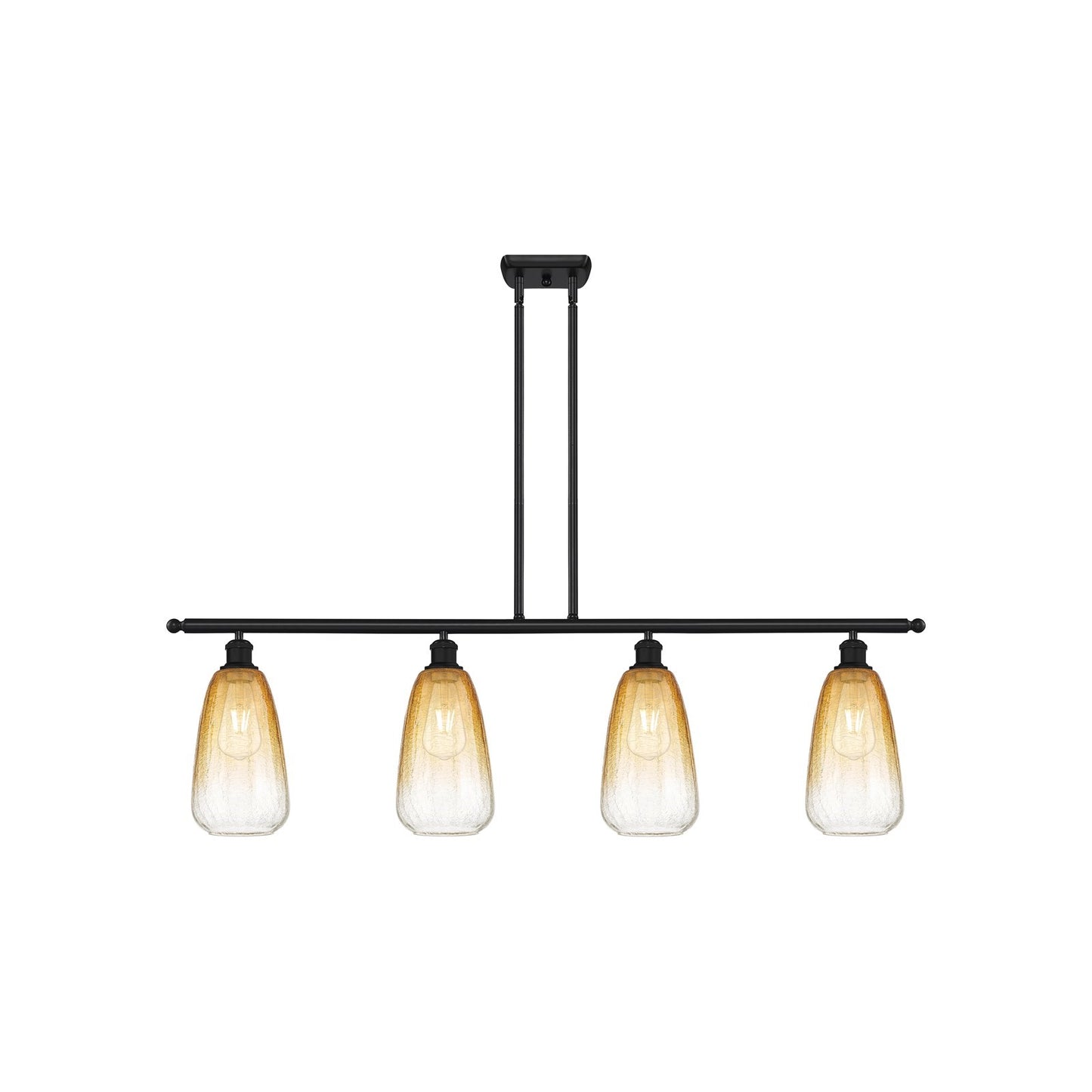 Innovations Brookhaven Almond 4Lt 48" Island Lt, Matte Blk