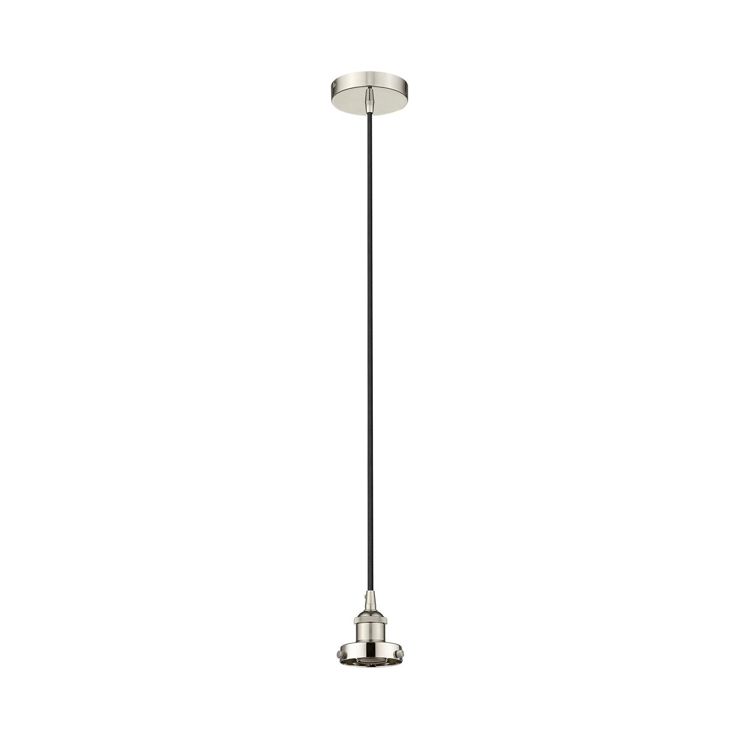 Innovations Lighting Edison 1-Light Mini Pendant | Industrial Polished Nickel Steel and Cast Brass | Kitchen Island & Dining Room | Model 616-1PH-PN
