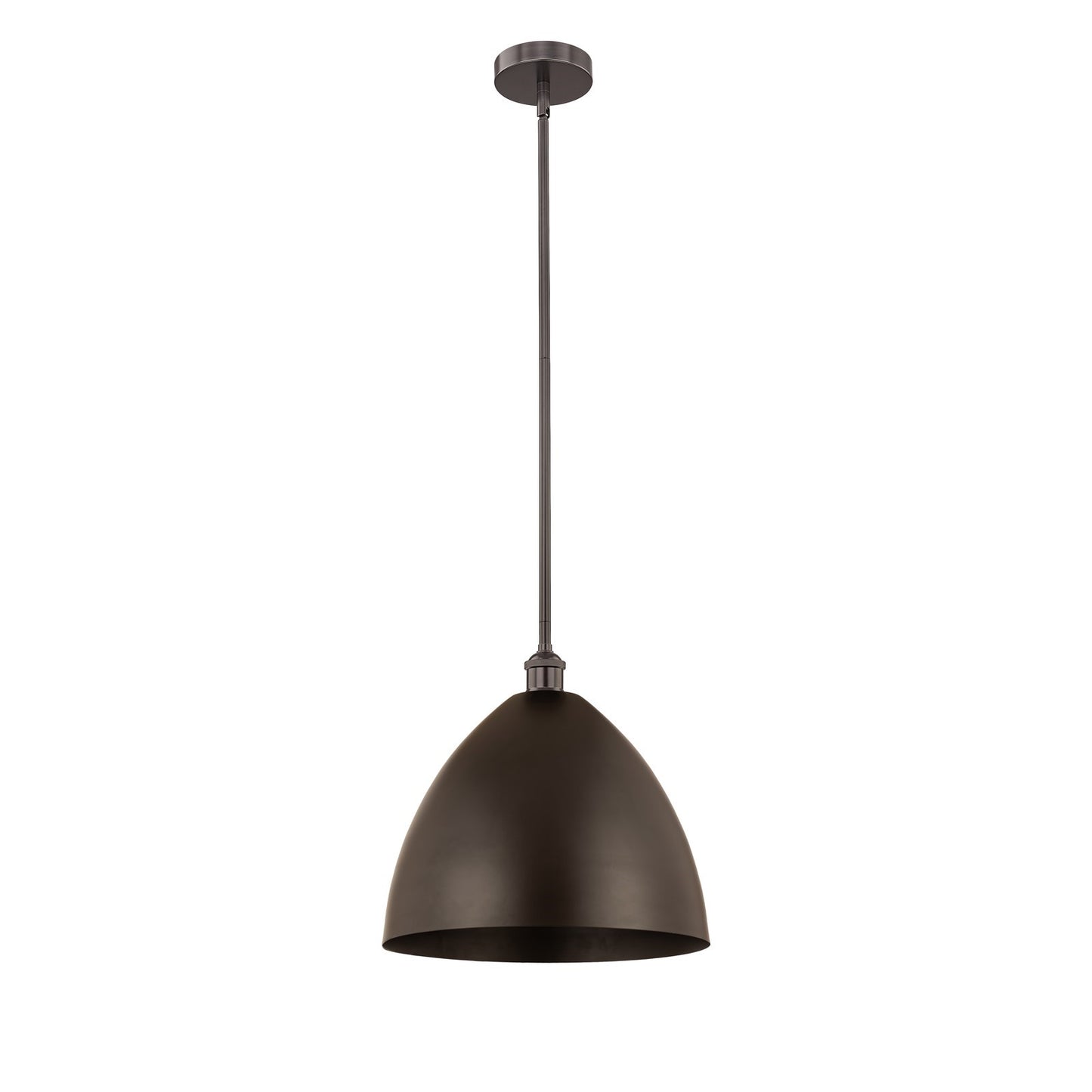 Innovations Bristol 16in 1-Light Mini Pendant | Industrial Oil Rubbed Bronze Steel and Metal Shade | Kitchen Island & | Model 616-1S-OB-MBD-16-OB-LED