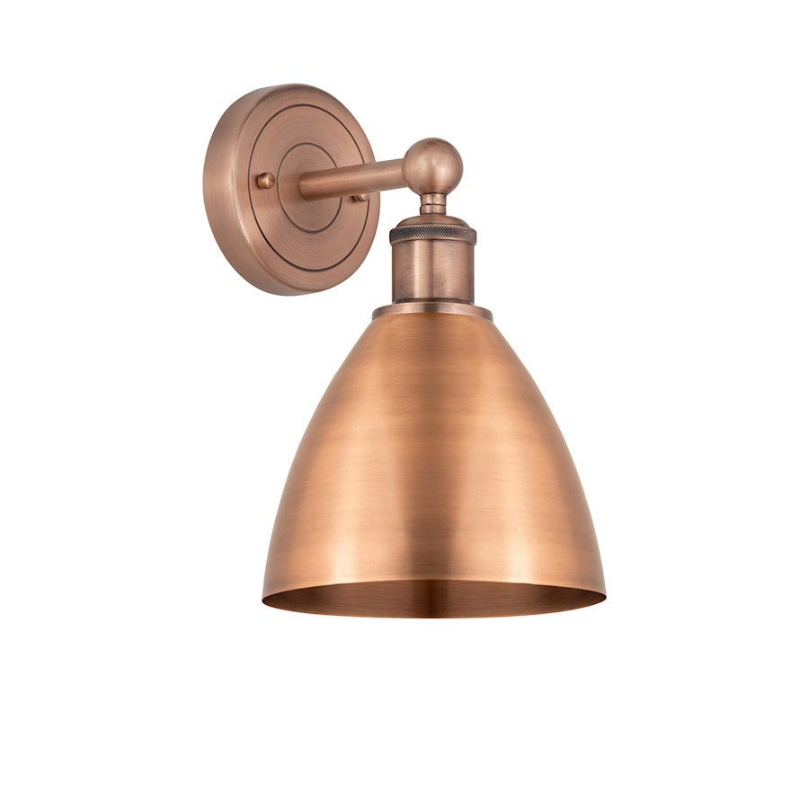 Innovations Metal Bristol 1Lt 8" Sconce, Copper/Copper