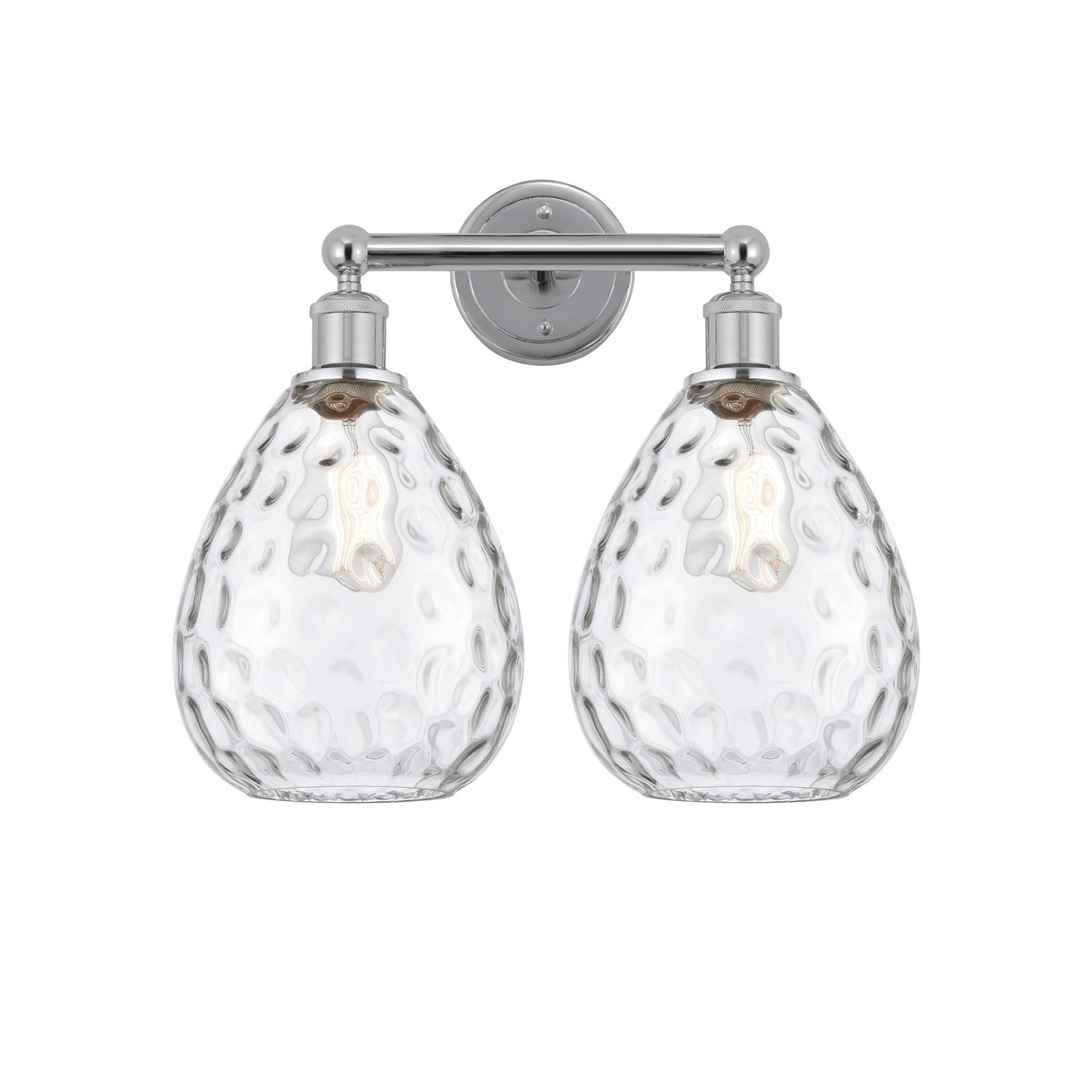 Innovations Waverly 17in 2-Light Bath Vanity Light | Industrial Polished Chrome and Clear Glass | Bathroom Vanity | 17 x 14.25 x | Model 616-2W-PC-G372