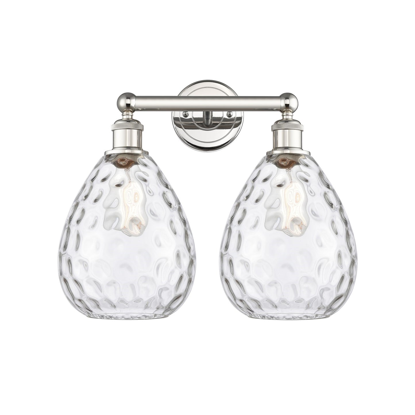 Innovations Waverly 17in 2-Light Bath Vanity Light | Industrial Polished Nickel and Clear Glass | Bathroom Vanity | 17 x 14.25 x | Model 616-2W-PN-G372
