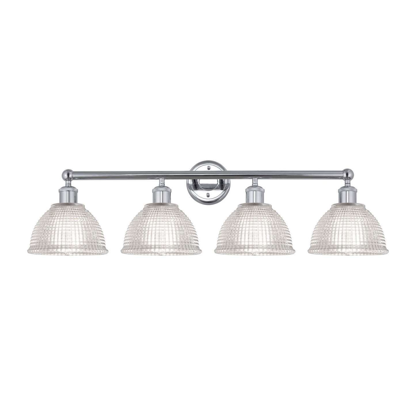 Innovations Arietta 35in 4-Light Bath Vanity Light | Industrial Modern Polished Chrome and Clear Glass | Bathroom Vanity Light | 35 | Model 616-4W-PC-G422