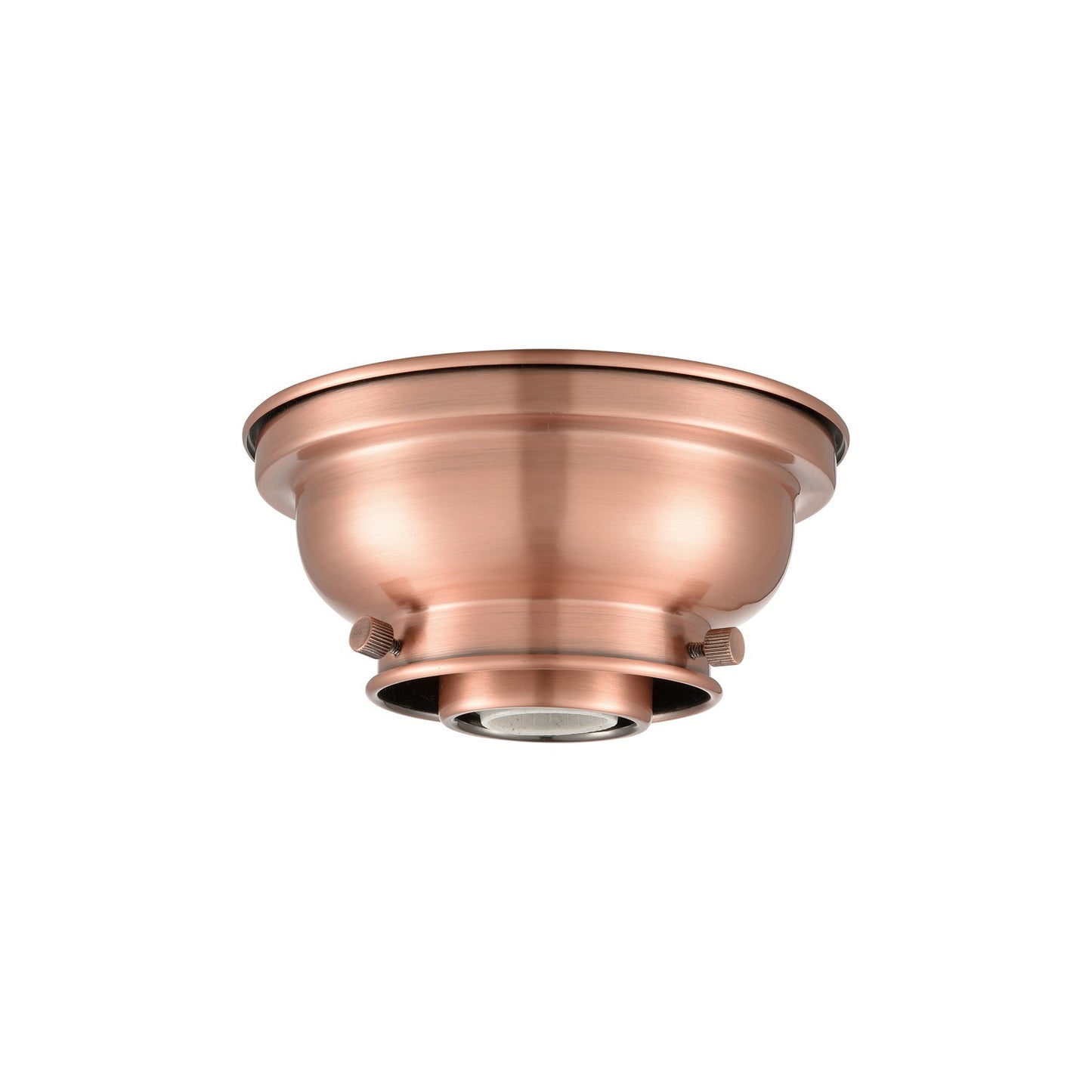 Innovations Franklin Restoration 6.25in 1-Light Flush Mount | Industrial Antique Copper Steel | Damp Rated Hallway & Entryway | 6.25 x | Model 623-1F-AC