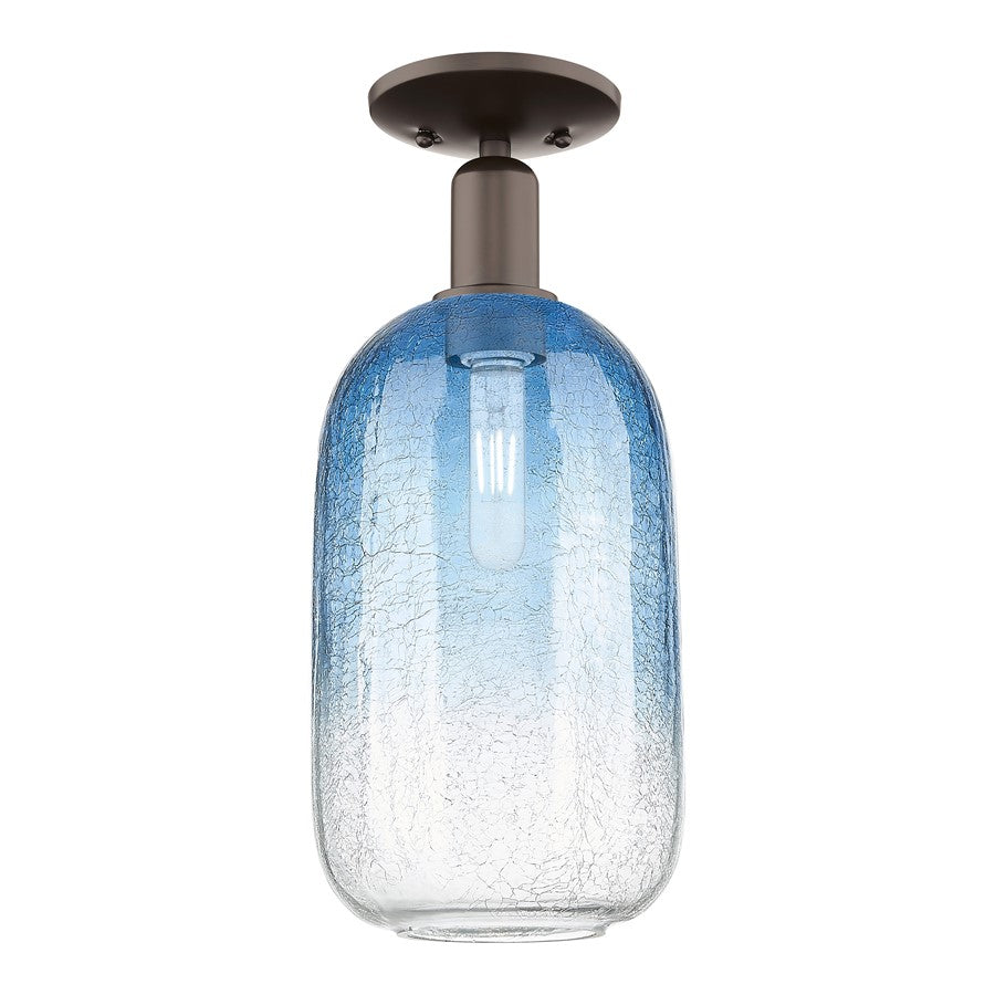 Innovations Brookhaven Cloche 1Lt 7" Semi-Flush, OB/SB - 716-1C-OB-G482-7SB
