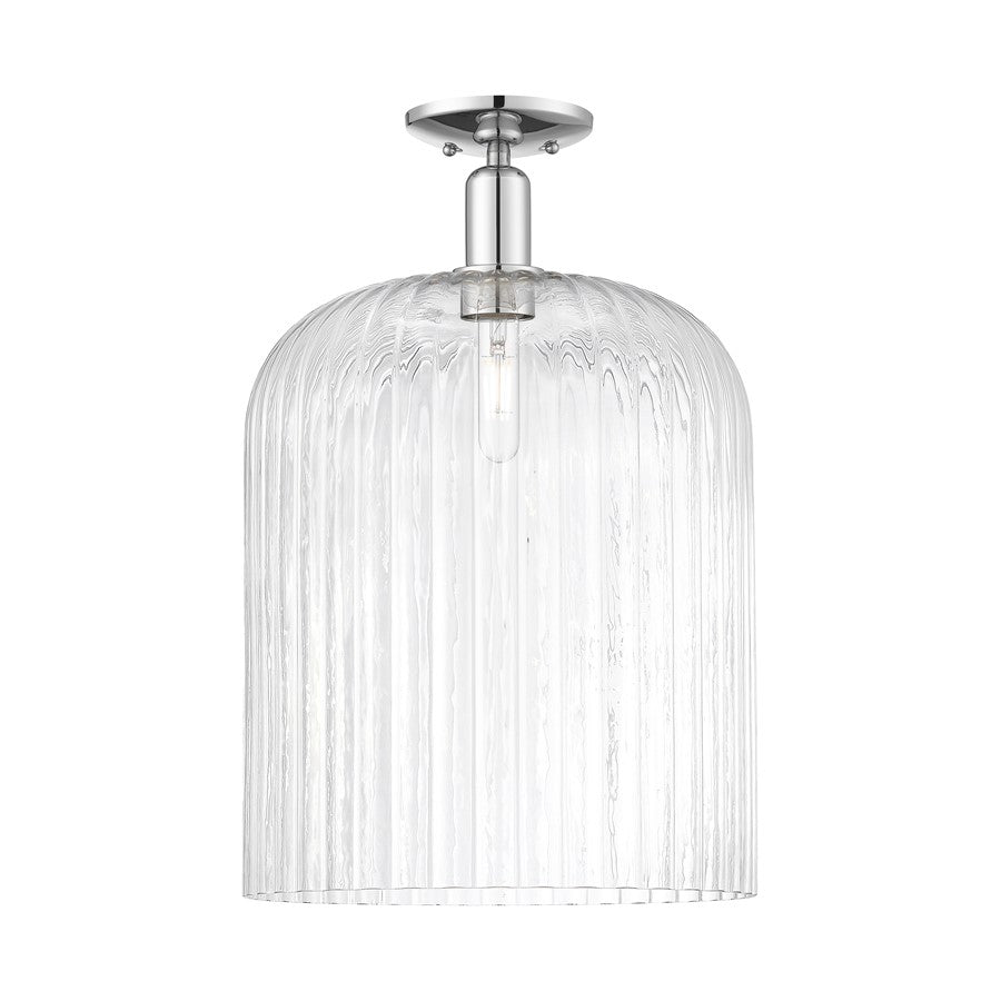 Innovations Bridal Veil 1Lt 12" Semi-Flush, Chrome/Clear - 716-1C-PC-G559-12CL