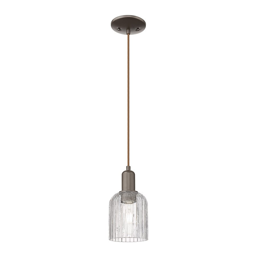 Innovations Bridal Veil 1Lt 5" Cord Mini Pendant, OB/Clear - 716-1P-OB-G559-5CL