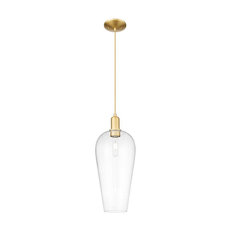 Innovations Chelsea 1Lt 8" Cord Mini Pendant, Gold/Clear - 716-1P-SG-G456-8CL
