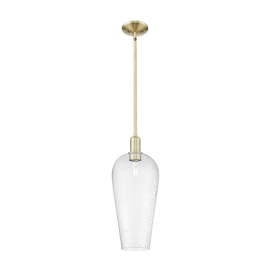 Innovations Chelsea 1Lt 8" Stem Mini Pendant, AB/Seed - 716-1S-AB-G456-8SDY