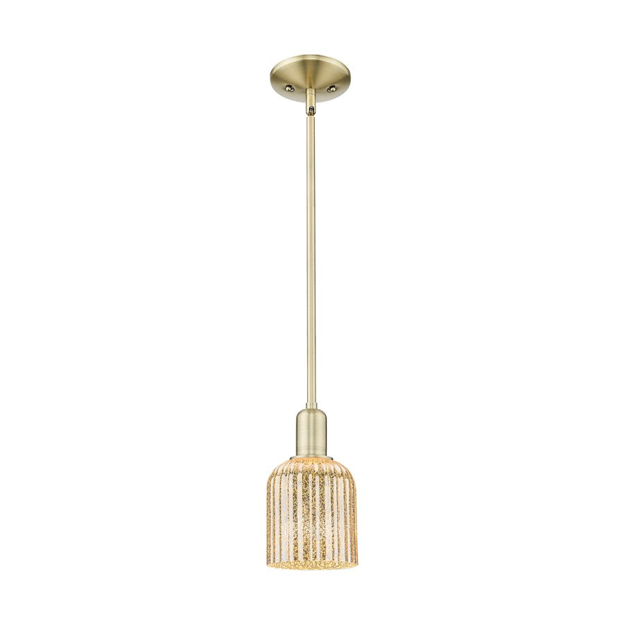 Innovations Bridal Veil 1Lt 5" Stem Mini Pendant, AB/MC - 716-1S-AB-G559-5ME