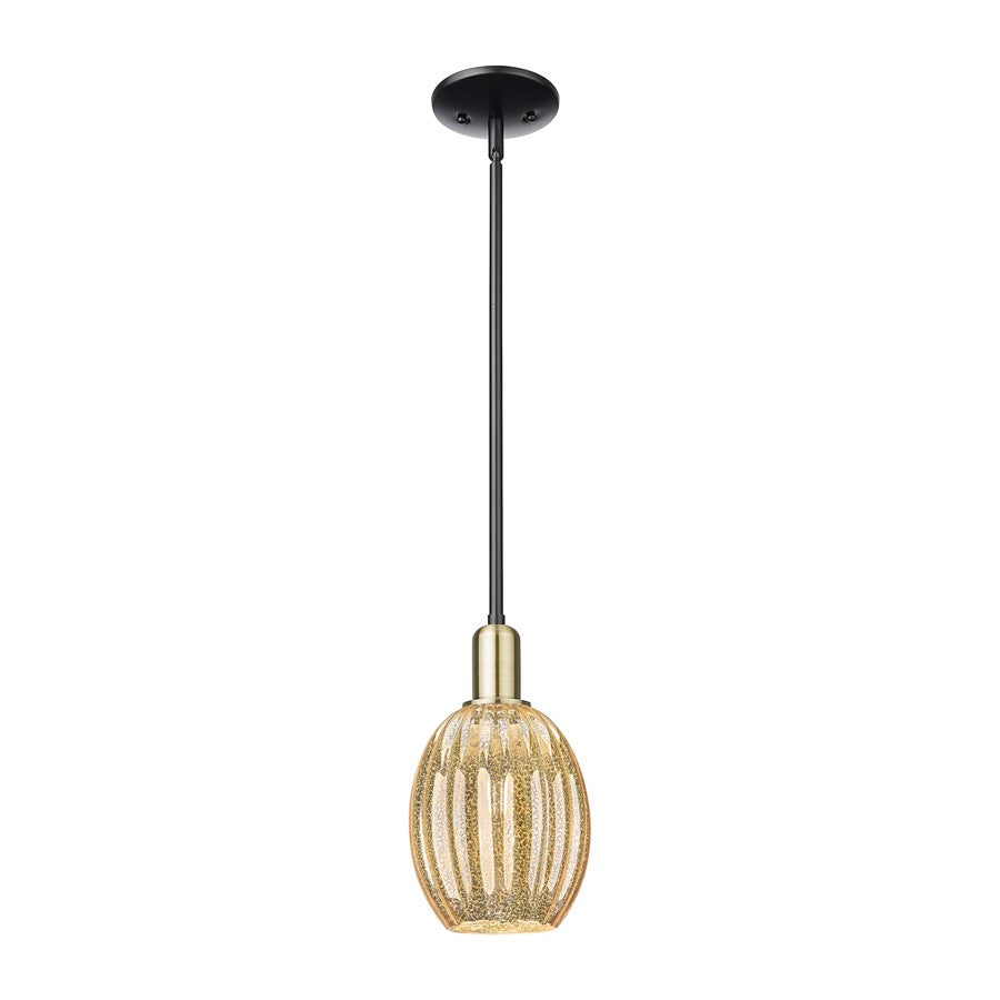 Innovations Preston 1Lt 6" Bell Stem Mini Pendant, BKBS/MC - 716-1S-BAB-G459-6ME