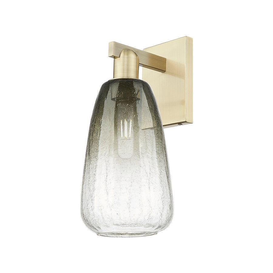 Innovations Brookhaven Almond 1Lt 6" Sconce, AB/Slate