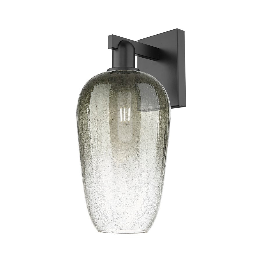 Innovations Brookhaven Flute 1Lt 7" Sconce, Black/Slate
