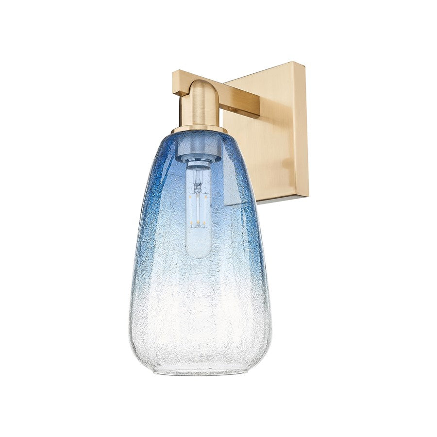 Innovations Brookhaven Almond 1Lt 6" Sconce, CBZ/Clear