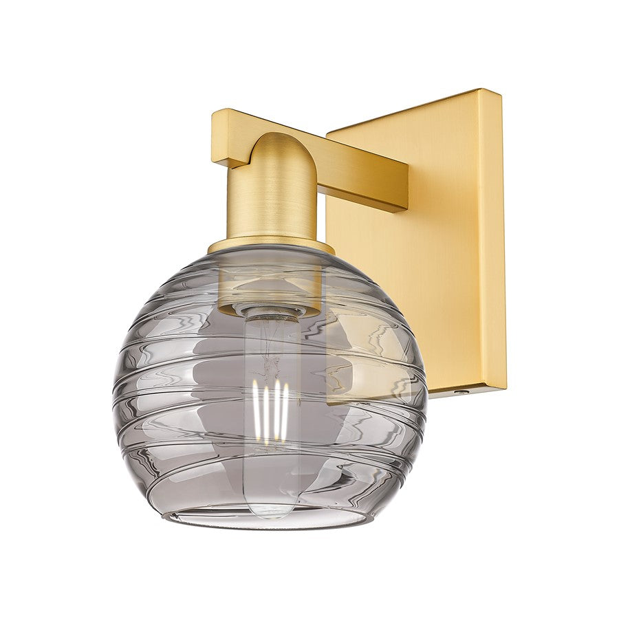 Innovations Athens Deco Swirl 1Lt 6" Sconce, Gold/SDS