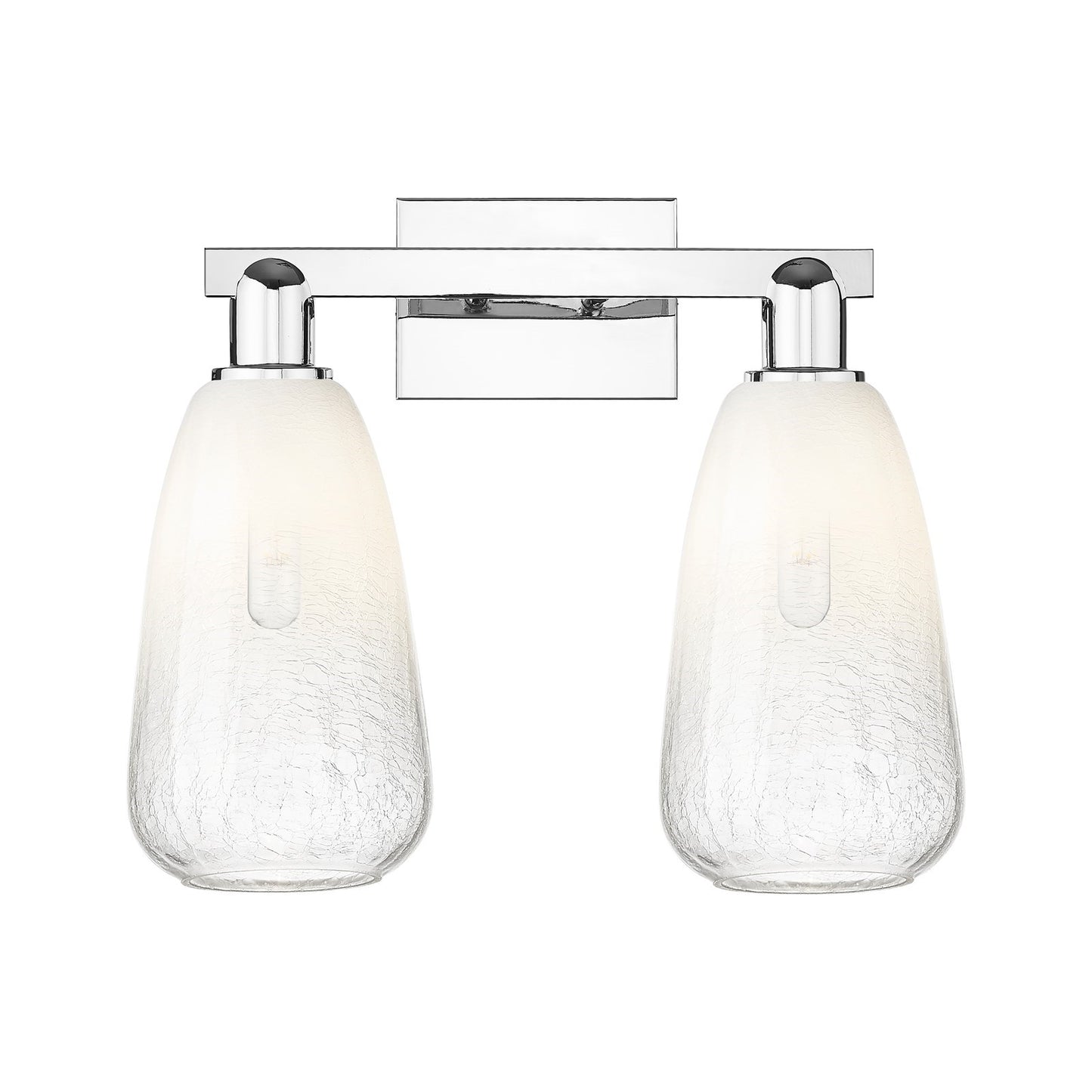 Innovations Brookhaven Almond 17in 2-Light Bath Vanity Light | Industrial Polished Chrome and Opal Glass | Bathroom Vanity | 17 | Model 716-2W-PC-G480-6OP