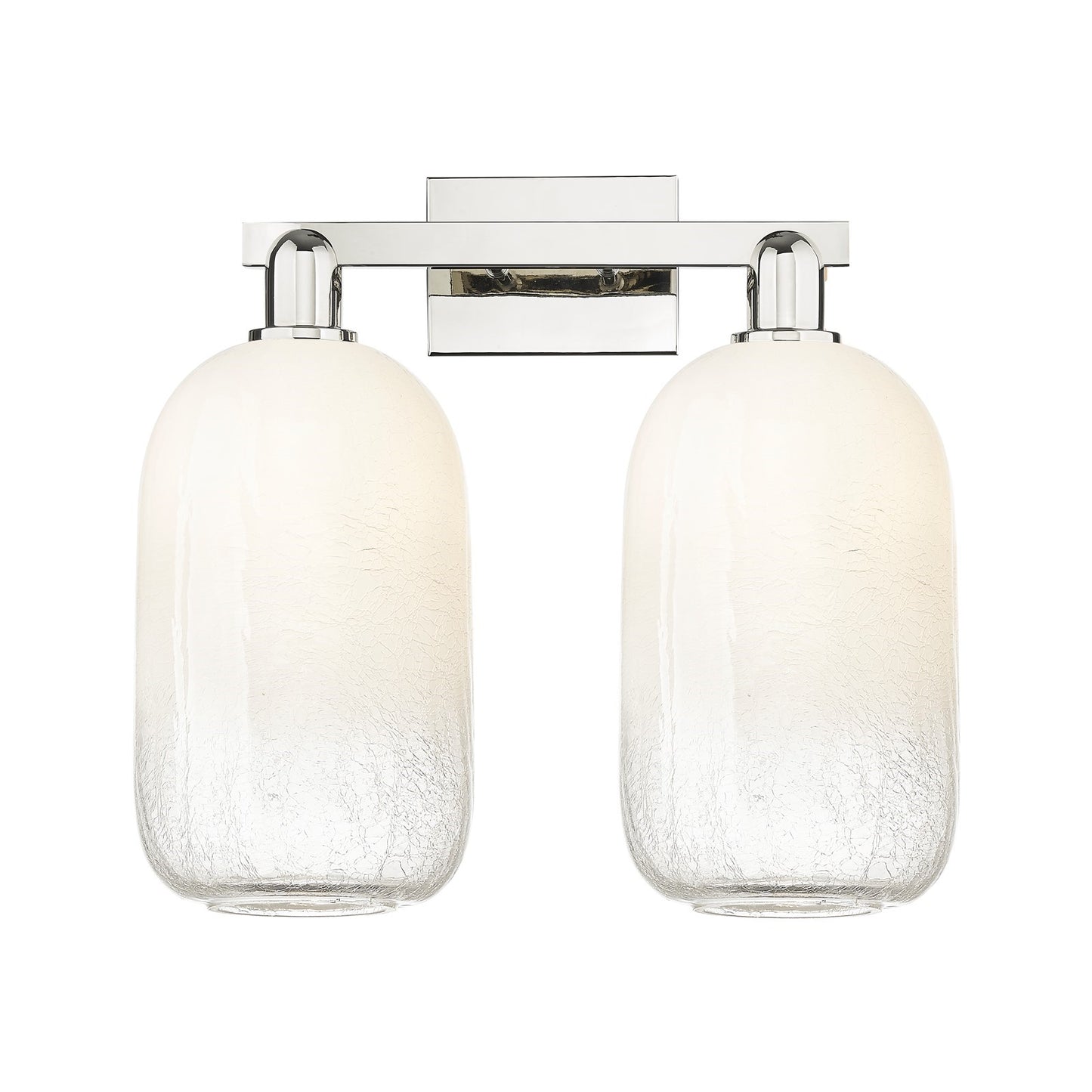 Innovations Brookhaven Cloche 18in 2-Light Bath Vanity Light | Industrial Polished Nickel and Opal Glass | Bathroom Vanity | 18 | Model 716-2W-PN-G482-7OP