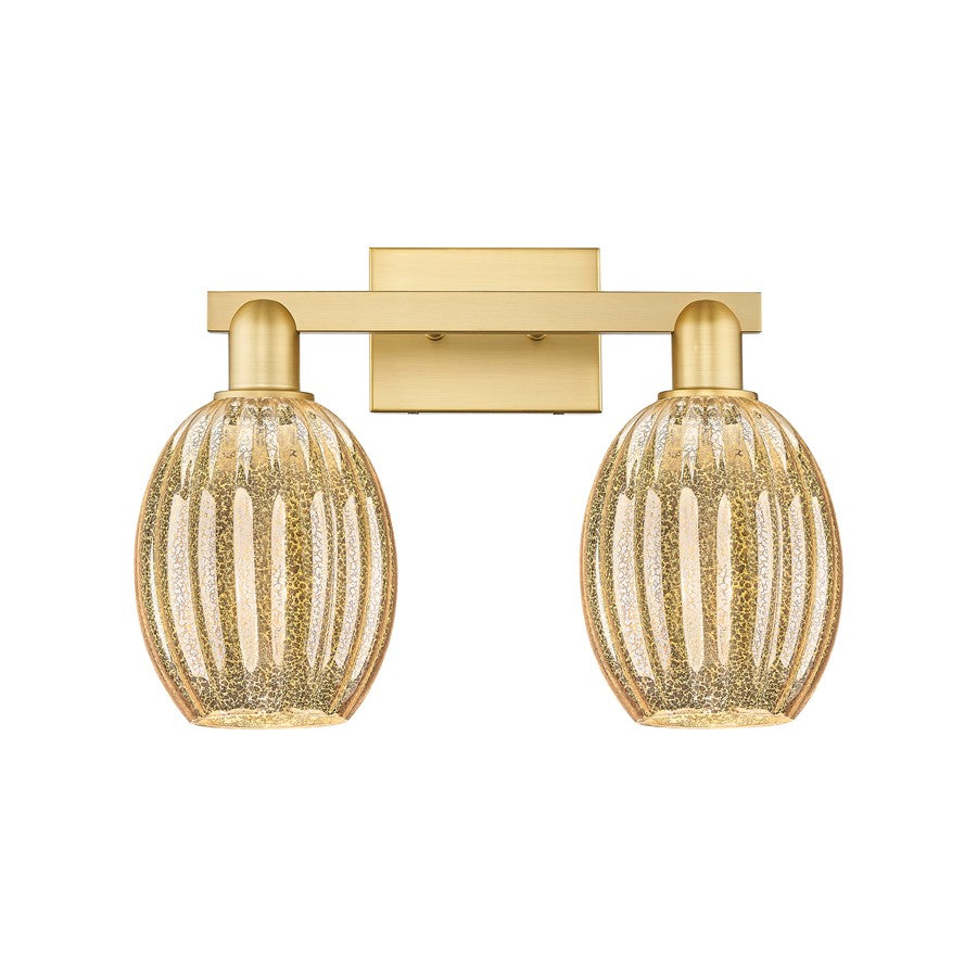Innovations Preston 2Lt 16" Bell Bath Light, Gold/Mercury