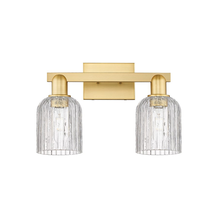Innovations Bridal Veil 2Lt 16" Bath Light, Gold/Clear