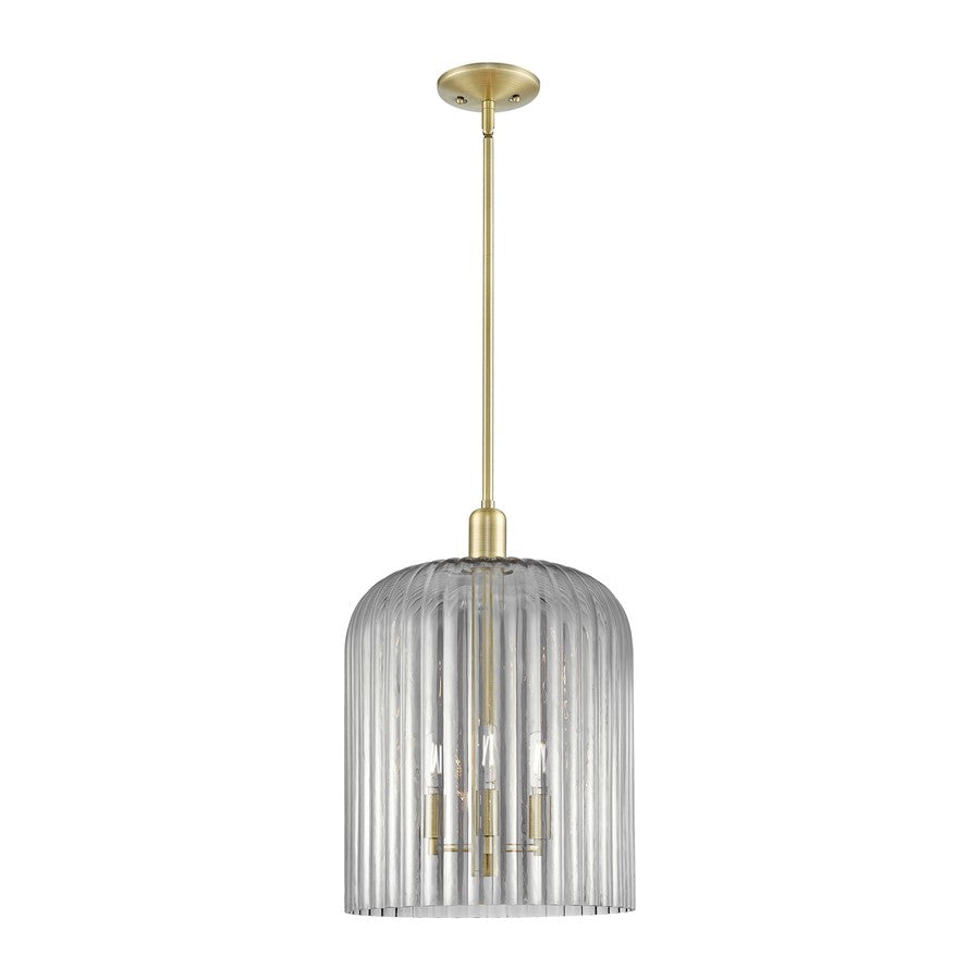 Innovations Bridal Veil 3Lt 12" Stem Mini Pendant, AB/SM - 716-3S-AB-G559-12SM