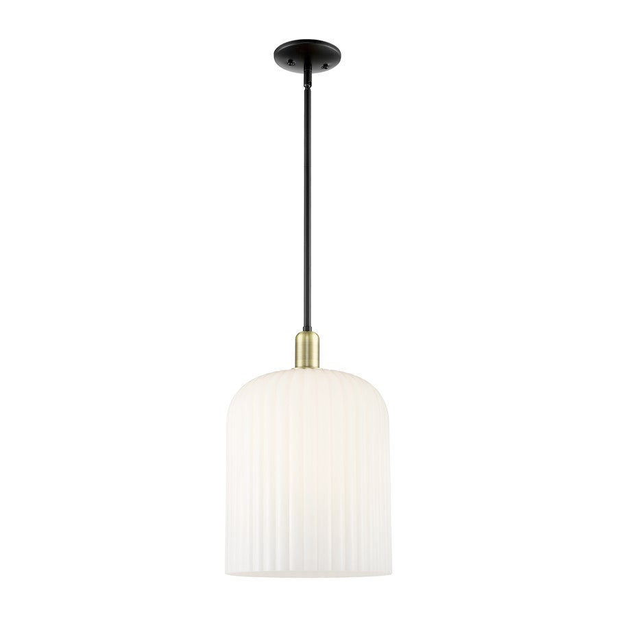 Innovations BV 3Lt 12" Stem Mini Pendant, BKS/GW - 716-3S-BAB-G559-12GWH