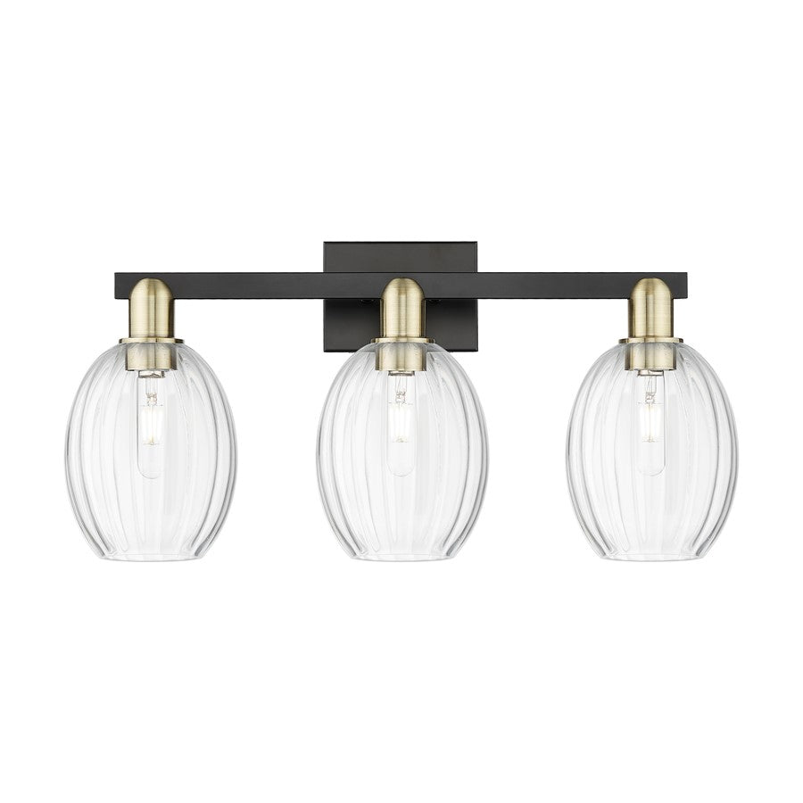 Innovations Preston 3Lt 26" Bell Bath, Black Brass/Clear