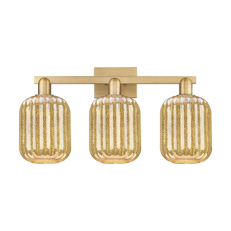 Innovations Preston 3Lt 26" Jar Bath, Brushed Brass/Mercury