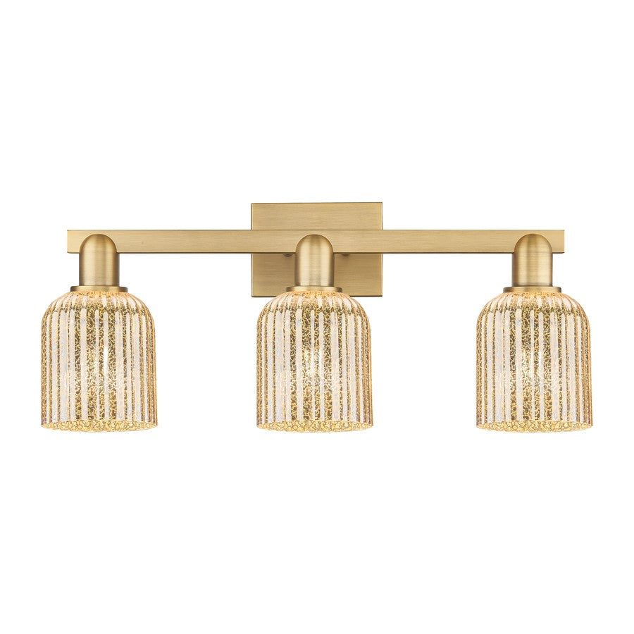 Innovations Bridal Veil 3Lt 24" Bath, Brushed Brass/Mercury