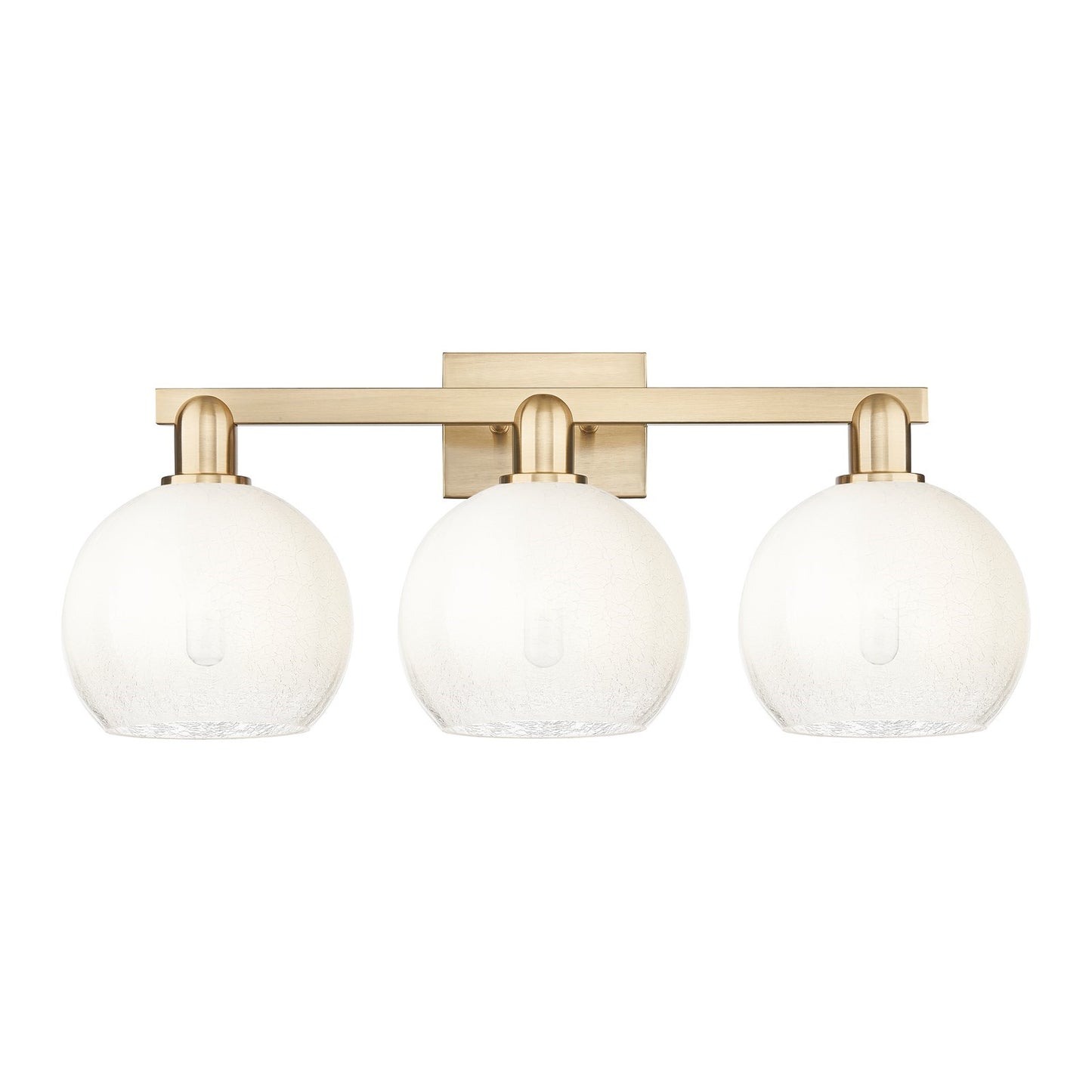 Innovations Brookhaven Globe 27in 3-Light Bath Vanity | Industrial Champagne Bronze Steel and Opal Glass | Bathroom Vanity | Model 716-3W-CB-G483-8OP