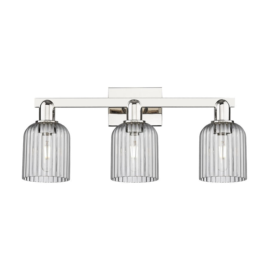 Innovations Bridal Veil 3Lt 24" Bath, Polished Nickel/Smoke