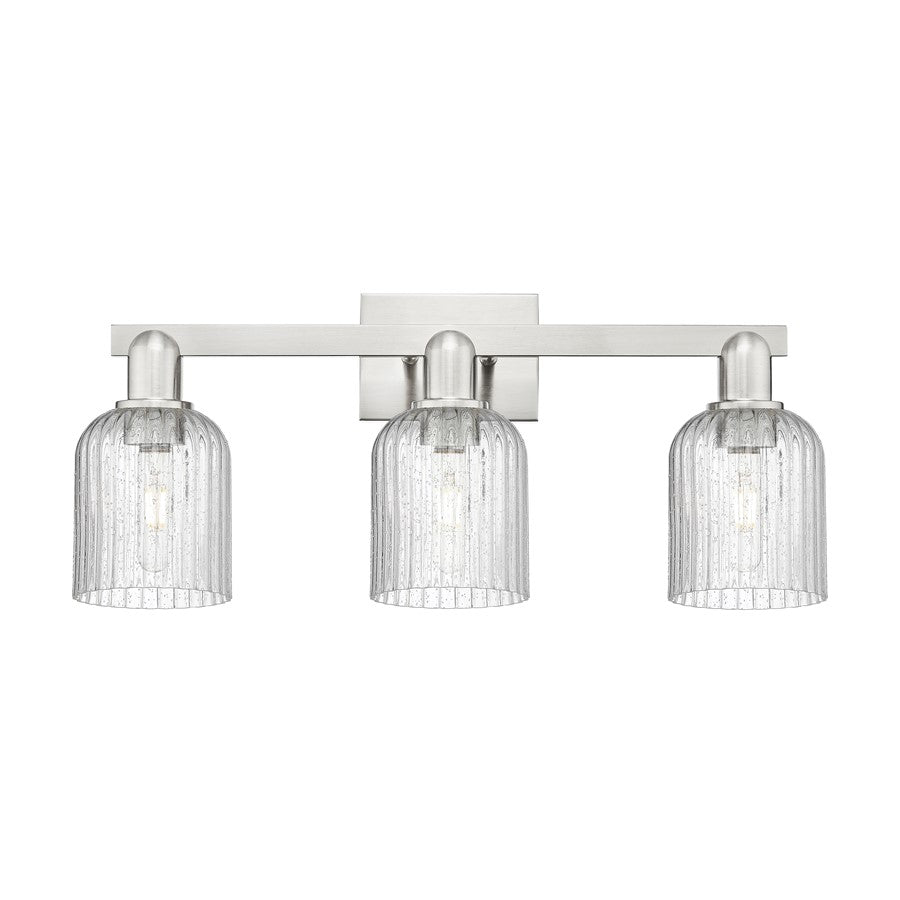 Innovations Bridal Veil 3Lt 24" Bath, Satin Nickel/Seed